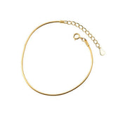 Pulseira Prata 925 Fio Dourado