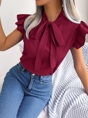 Blusa Feminina Manga Curta Beatrice Elegance