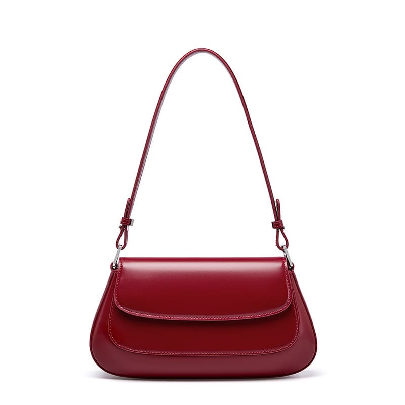 Bolsa baguete feminina de Couro Velvetora